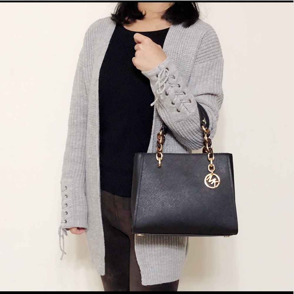 NWT Michael Kors Sofia Medium Leather Satchel - Picture 7 of 8